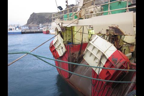 The Hercules doors on Vestmannaey